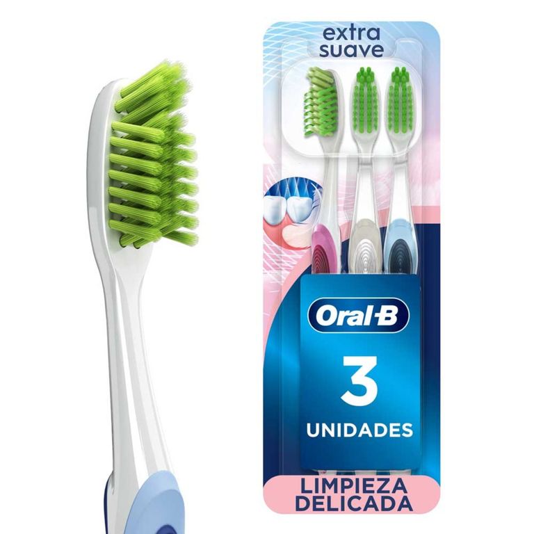 Cepillo De Dientes Oral-b Encías Detox Cerdas Extra Suaves Empaque 3 Und