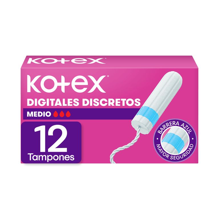 Tampon Kotex Digital Medio Caja 12 Und