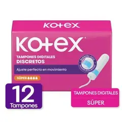 KOTEX - Tampon Súper Digital Discretos Caja 12 Und