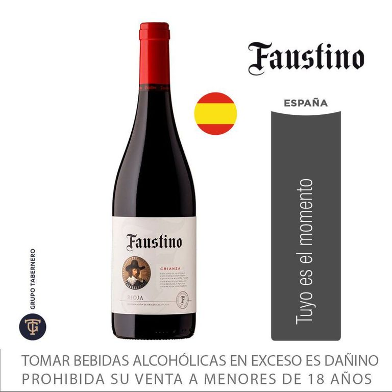 Vino Faustino Crianza Botella 750 mL