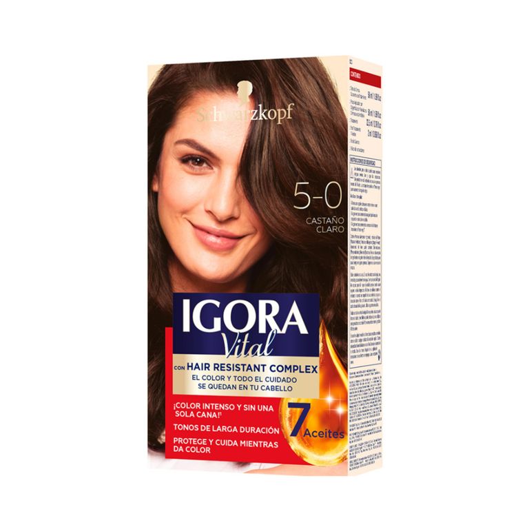 Tinte Igora Vital Tono 5-0 Castaño Claro