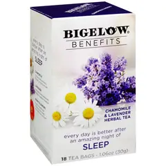 BIGELOW - Té Bigelow de Manzanilla y Lavanda Caja 18 Sobres