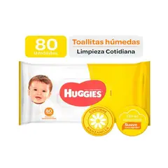 HUGGIES - Toallitas Húmedas Limpieza Diaria 80 Unidades