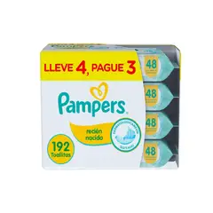 PAMPERS - Toallitas Húmedas Recién Nacido Empaque 192 und