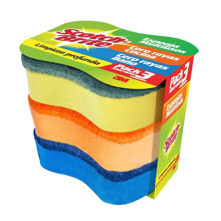 Esponjas Surtidas Scotch Brite Empaque 3 Und
