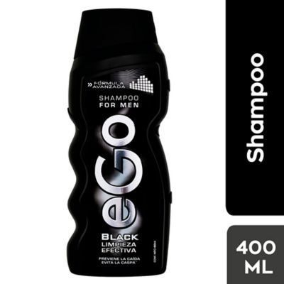 Shampoo Ego Men Black Limpieza Efectiva Botella 400 mL