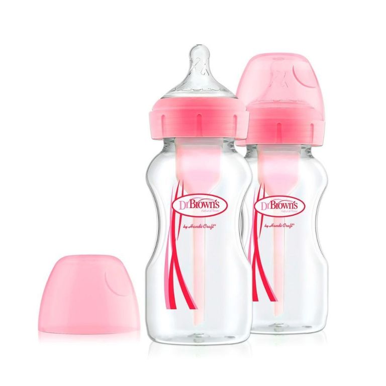 Biberón Dr Browns 9 Oz Rosa x2 Unidades