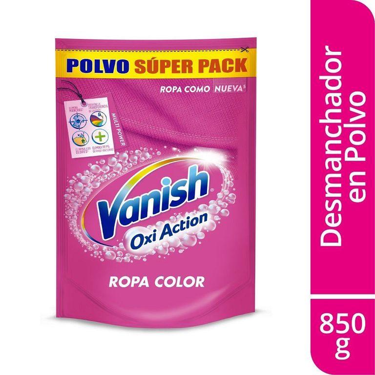 Quitamanchas en Polvo Vanish Ropa Color Doypack 850 g