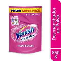 VANISH - Quitamanchas en Polvo Vanish Ropa Color Doypack 850 g