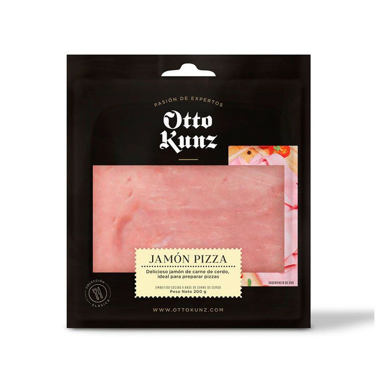 Jamón de Pizza Otto Kunz Empaque 200 g