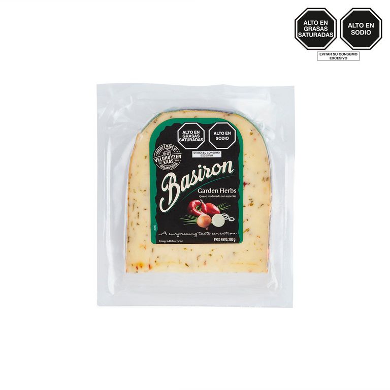 Queso Madurado Basiron con Especias Empaque 200 g