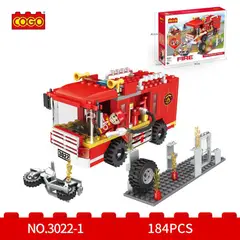 COGO - Bloques Camión Bombero Mediano 184 Pzs
