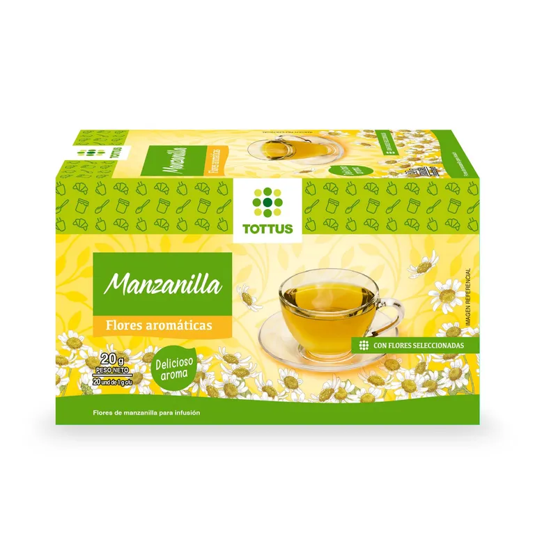 Infusión Tottus Manzanilla Caja 20 Sobres