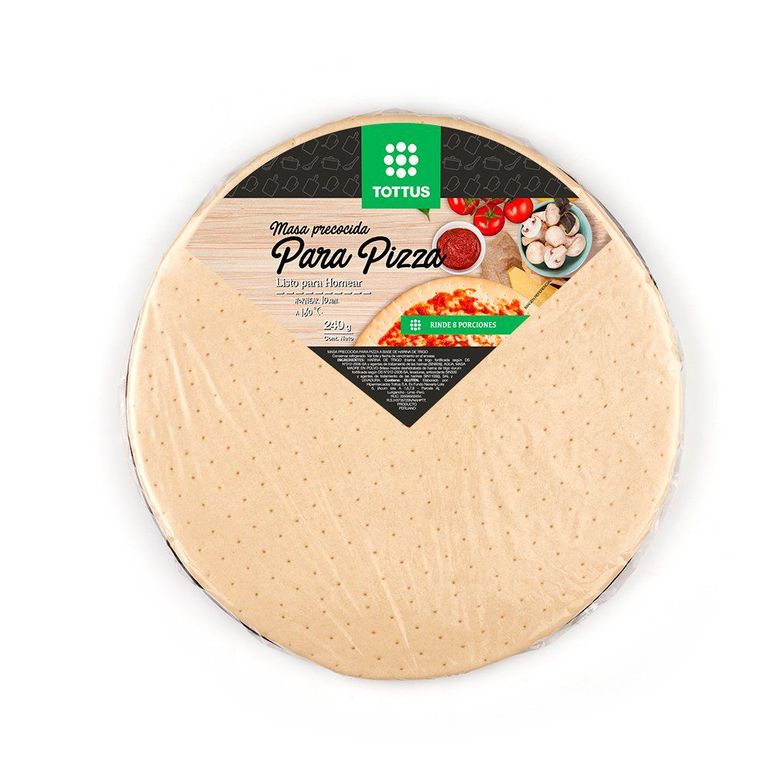 Masa Precocida Para Pizza Tottus
