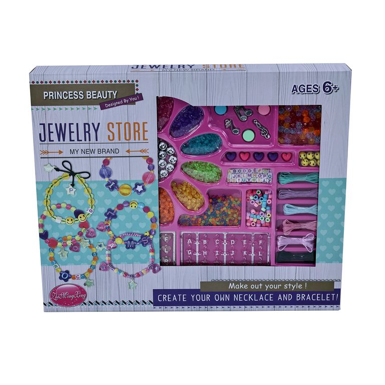 Set Mostacillas Pulsera Letras