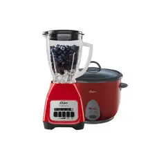 OSTER - Combo Rojo Lic 550W Arrocera 1.8L