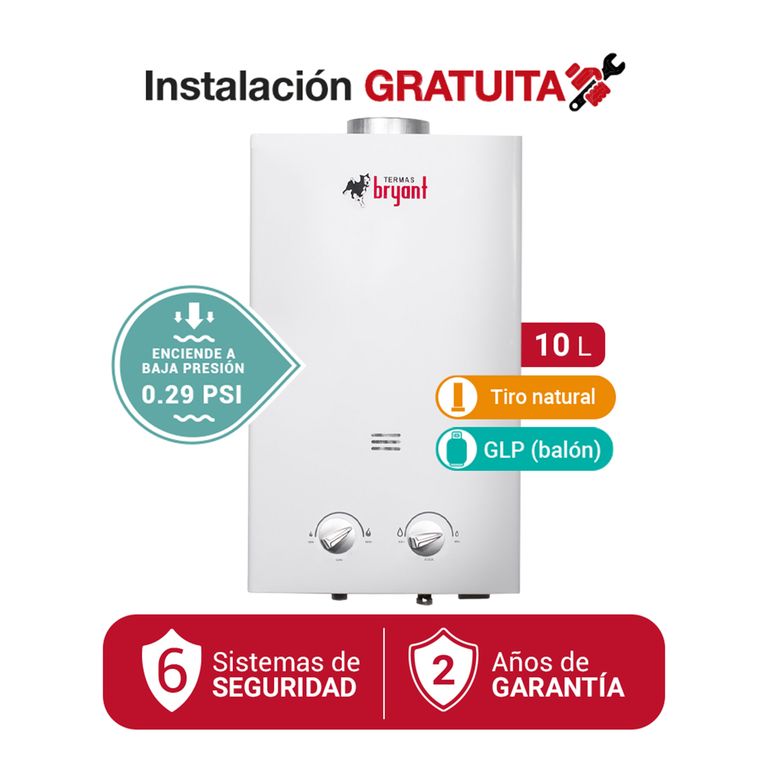 Terma a Gas 10 L Bryant Glp
