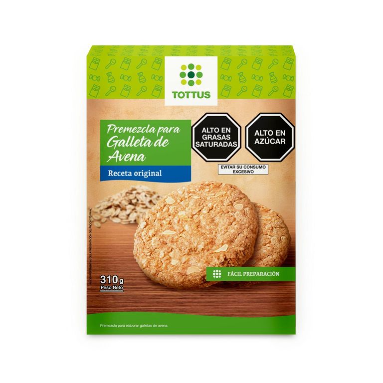 Premezcla Tottus Galletas de Avena Caja 310 g