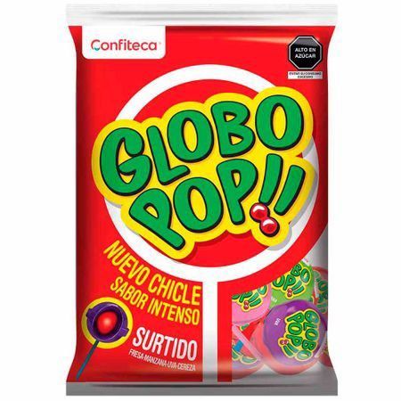 Chupetin Globo Pop Renovado Surtido Bolsa 432 g