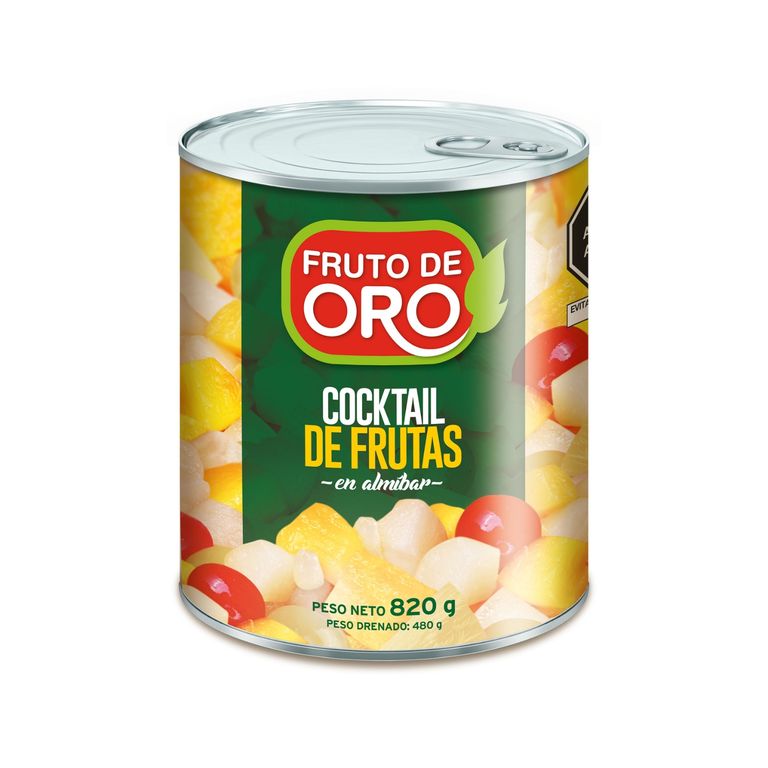 Cocktail de Frutas Fruto de Oro Lata 820 g
