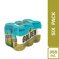 GOLDEN - Bebida de Maíz Cebada Fermentada Pack 6 Latas 355 mL