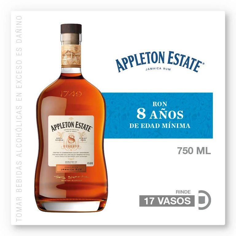 Ron Appleton Estate Reserve 8 Años Botella 750 mL