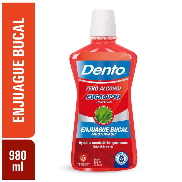 Enjuague Bucal Dento Eucalipto Botella 980 mL