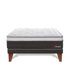 FORLI - Cama Europea Boreal Pocket Ss 1.5 Plz+Sofa