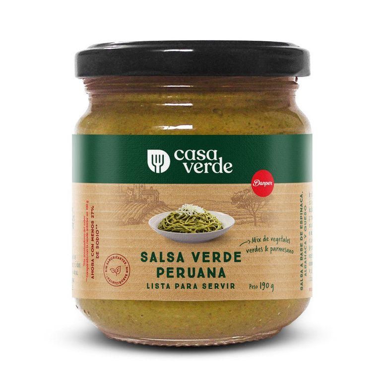 Salsa Verde Peruana Casa Verde Frasco 190 g