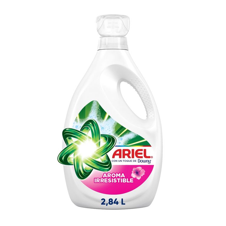 Detergente Líquido Ariel Toque de Downy Aroma Irresistible Botella 2.84 L