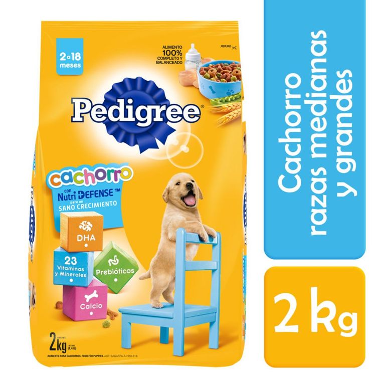 Alimento Seco Cachorros Pedigree Bolsa 2 Kg