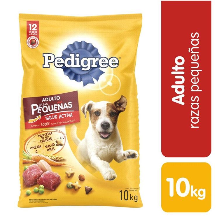 Alimento Seco Perros Adultos Pequeños Pedigree Bolsa 10 Kg