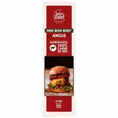 BON BEEF - Hamburguesa Mini de Carne Angus Bon Beef Empaque 8 Und
