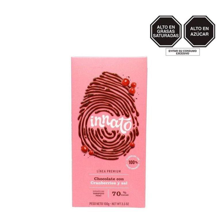 Chocolate Tableta Innato con Arándanos y Sal Empaque 100 g