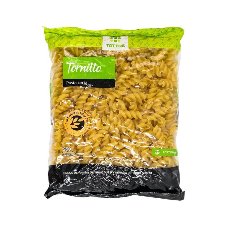 Fideos Tottus Tornillo Bolsa 250 g
