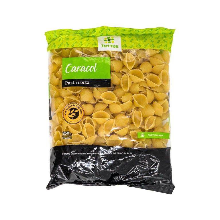 Fideos Tottus Caracol Bolsa 250 g