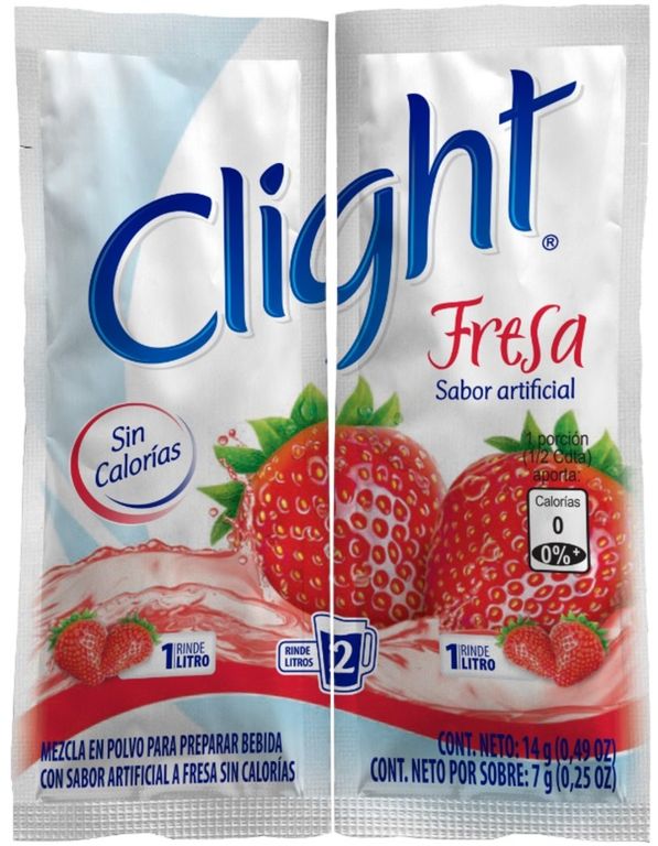 Bebida en Polvo Clight Fresa Caja 15 Und