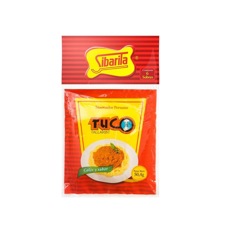 Sazonador Tuco Sibarita Tallarines Bolsa 6 Und