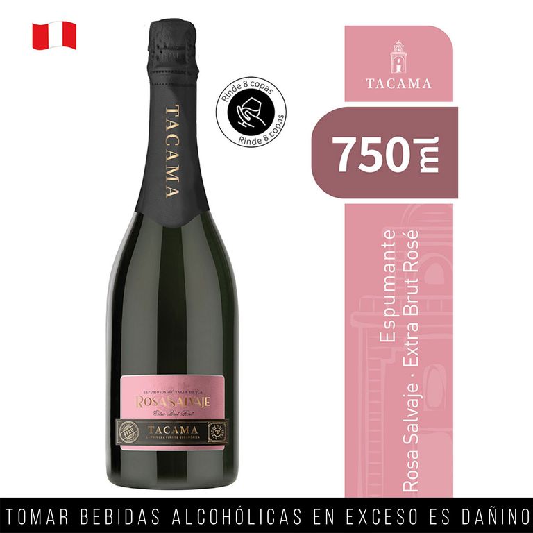Espumante Tacama Rosa Salvaje Botella 750 mL