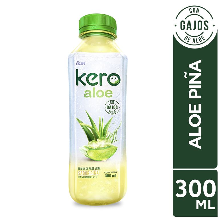 Bebida Kero Aloe Vera Piña Botella 300 mL