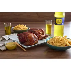 TOTTUS - 2 Pollos Rostizados + 2 Papas + Inca Kola Sin Azúcar 1.5 L