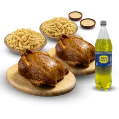 TOTTUS - 2 Pollos Rostizados + 2 Porciones De Papas + Inca Kola Sin Azúcar 1.5 L + 2 Ajíes