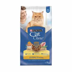 CAT CHOW - Alimento Seco Gato Esterilizado + 6M Bolsa x 1Kg