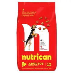 NUTRICAN - Comida para Perros Adultos de +1 Año Hígado y Carne 2 kg