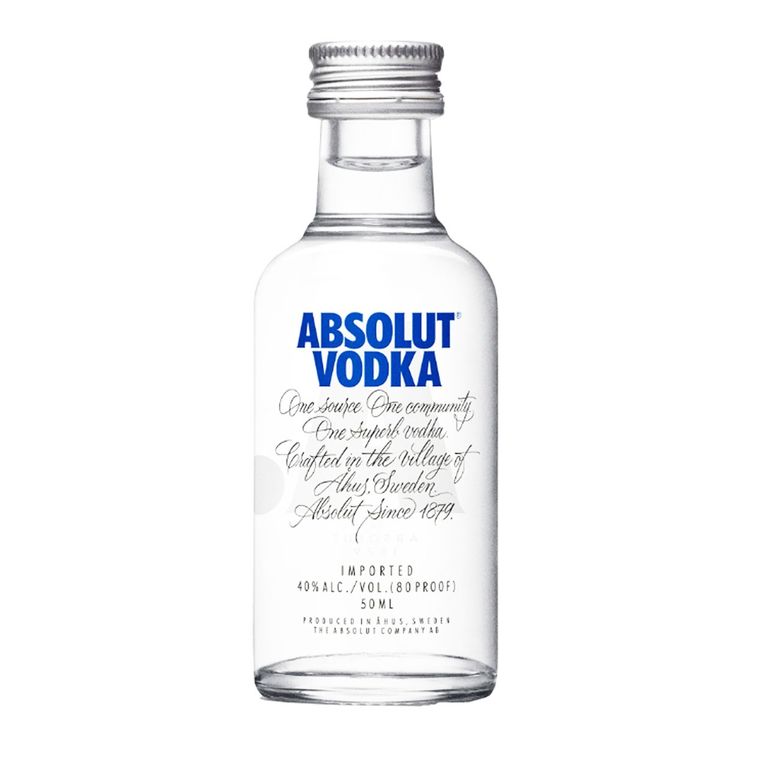 Vodka Absolut Blue Botella 50 mL
