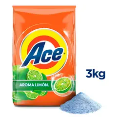 ACE - Detergente Polvo Limón Bolsa 3 Kg