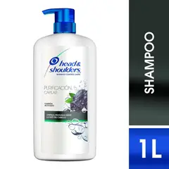 HEAD SHOULDERS - Shampoo Head Shoulders Purificación Capilar Carbón Activado Botella 1 L