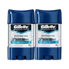 GILLETTE - Gel Antitranspirante Clear Cool Wave Envase 82 g