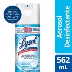 LYSOL - Desinfectante Aerosol Crisplin Envase 562 mL