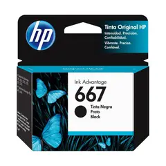 HP - Tinta 667 Black Ink Cartridge